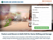 Tablet Screenshot of packersandmoversdelhincr.com